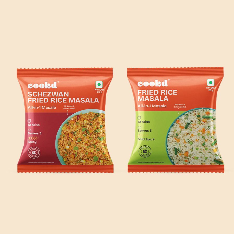 Pack of 16 Fried Rice Masalas (Classic + Schezwan)