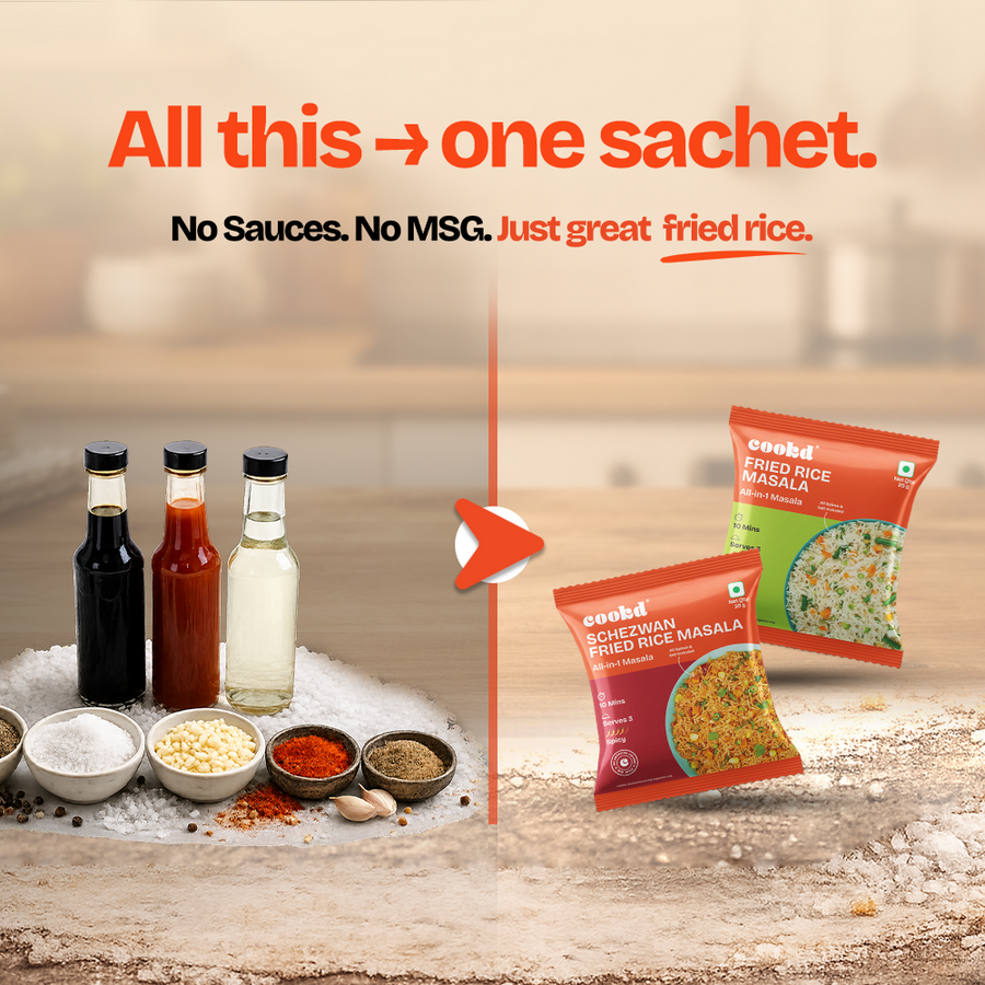 Pack of 8 Fried Rice Masalas (Classic + Schezwan)