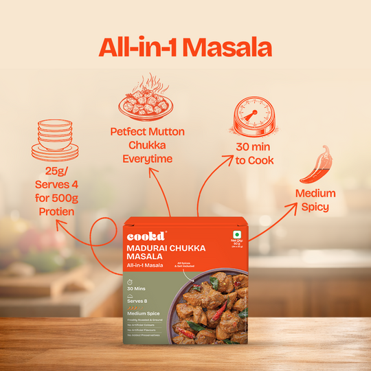 Madurai Chukka Masala – Authentic Dry Roast Spice Mix | Cookd