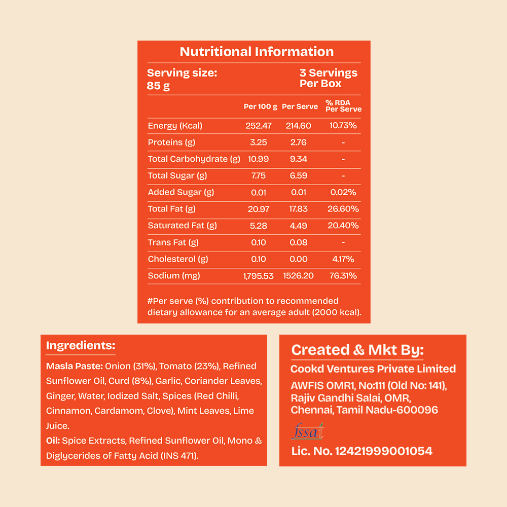 Ambur Biryani Paste (No Rice)