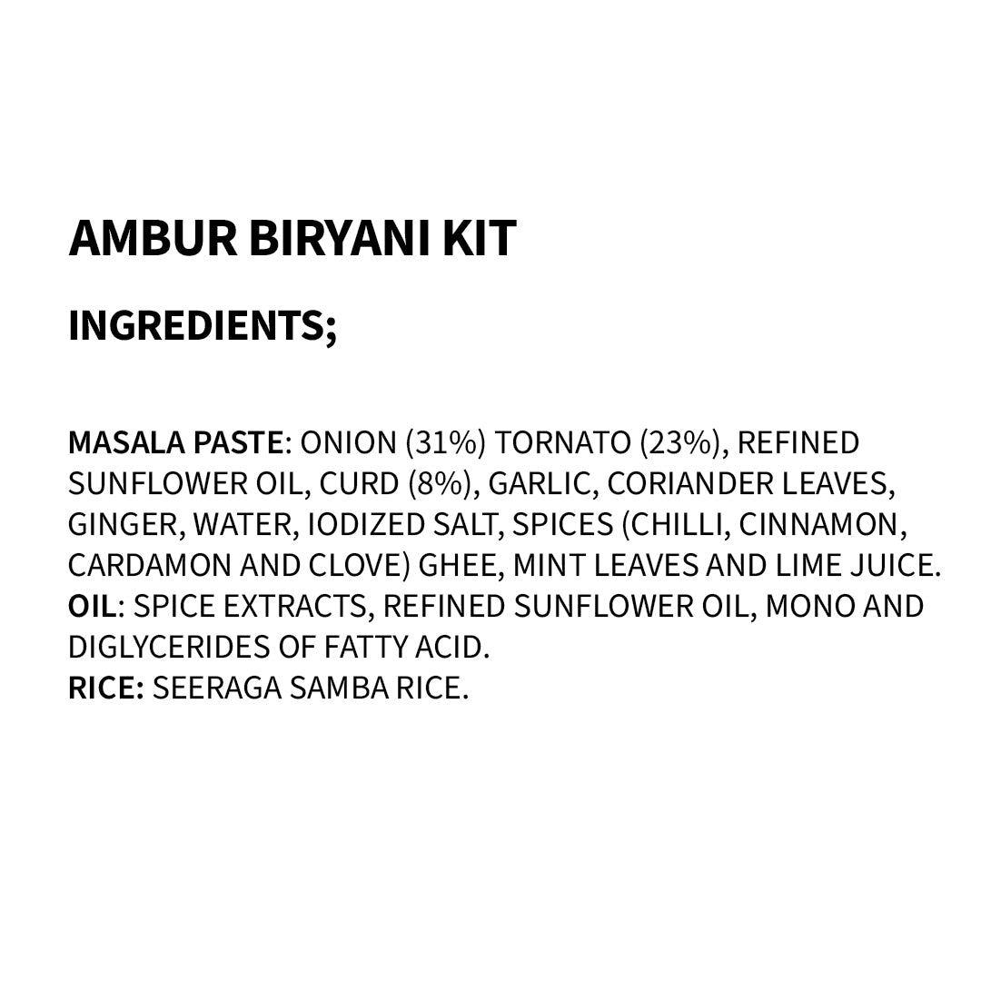 Ambur Biryani Kit