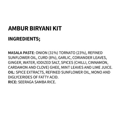 Ambur Biryani Kit