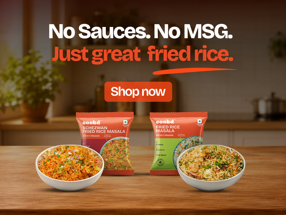 Msg Friend Rice Fried Rice Masala by Cookd โ All-in-1, No MSG, 10 Mins โ Cookd Ventures ...