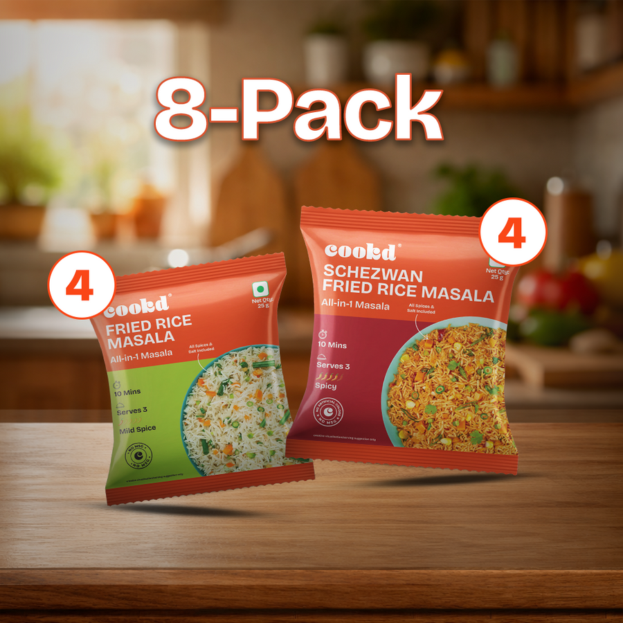Pack of 8 Fried Rice Masalas (Classic + Schezwan)