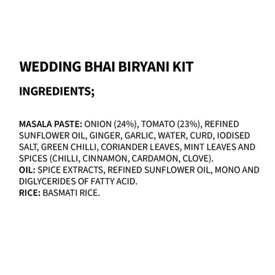 Wedding Bhai Biryani Kit