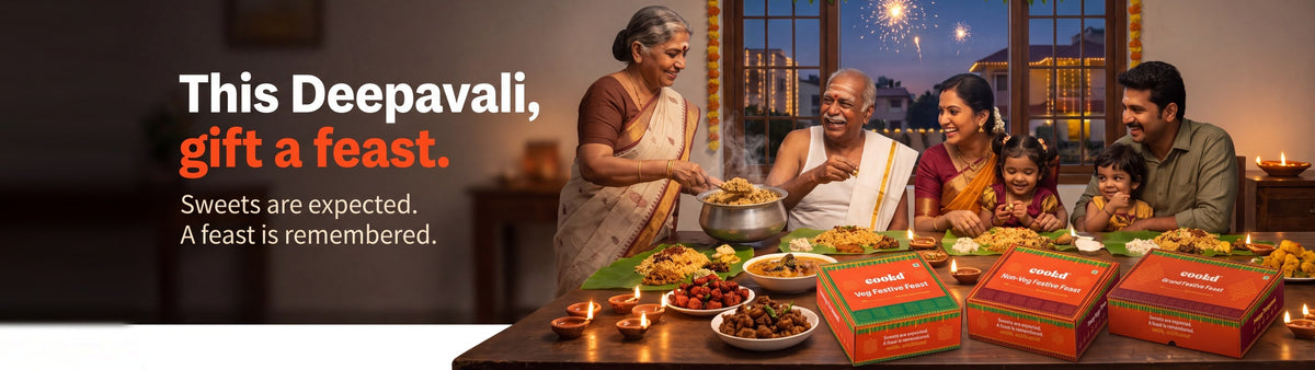 This Deepavali, gift a feast. Cookd Festive Feast boxes