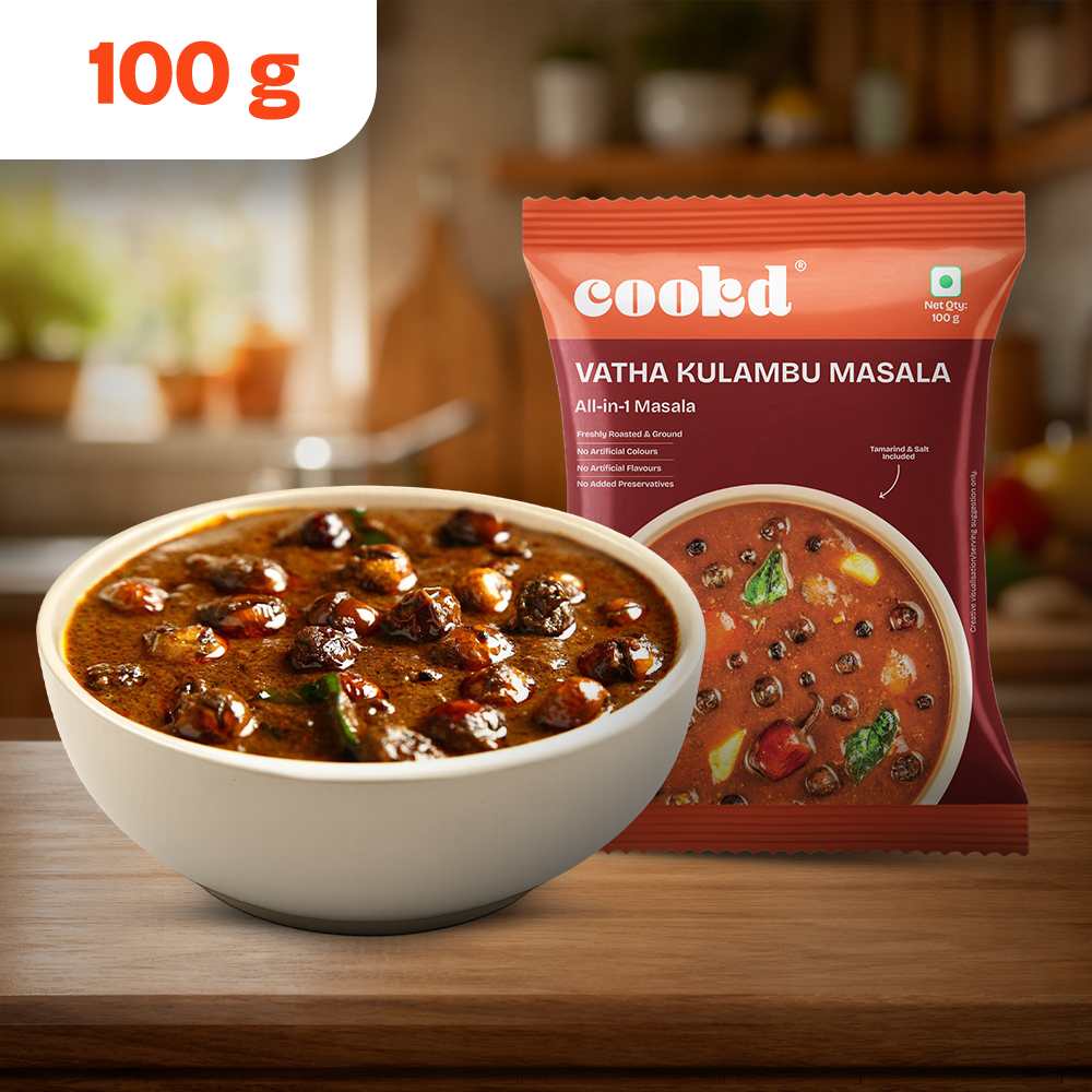 Vatha Kulambu Masala 50g – Kalyana Style Tamarind Curry Mix | Cookd ...